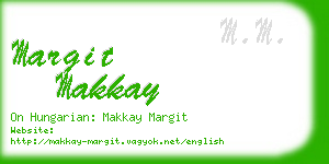 margit makkay business card